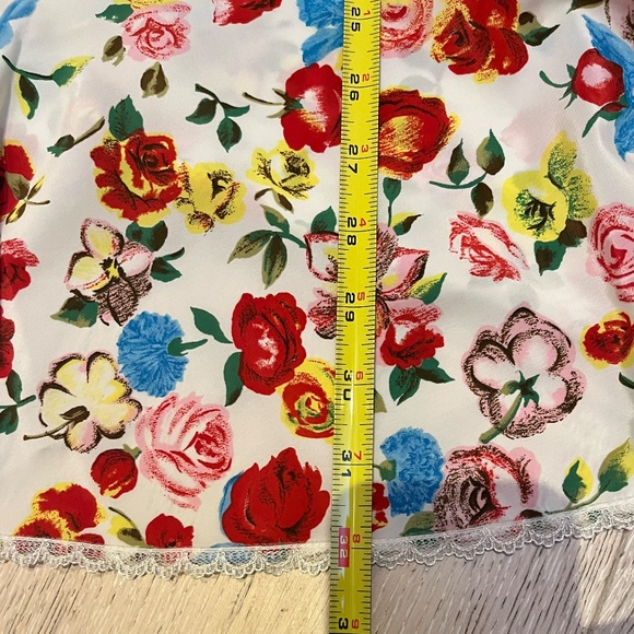 Vintage Natori Slip Nightgown Floral sleep Slip Dress - Large - Picture 6 of 14